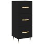 vidaXL Highboard Schwarz 34,5x34x180 cm Holzwerkstoff vidaXL Highboard Schwarz 34,5x34x180 cm Holzwerkstoff