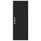 vidaXL Highboard Schwarz 34,5x34x180 cm Holzwerkstoff vidaXL Highboard Schwarz 34,5x34x180 cm Holzwerkstoff