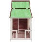 vidaXL Hundehütte Mokka 143x60,5x109 cm Massivholz Kiefer vidaXL Hundehütte Mokka 143x60,5x109 cm Massivholz Kiefer