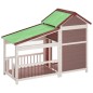 vidaXL Hundehütte Mokka 143x60,5x109 cm Massivholz Kiefer vidaXL Hundehütte Mokka 143x60,5x109 cm Massivholz Kiefer