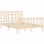 vidaXL Massivholzbett mit Kopfteil 140x190 cm vidaXL Massivholzbett mit Kopfteil 140x190 cm