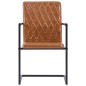 Freischwinger 6 Stk. Cognac Kunstleder