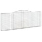 vidaXL Gabionen mit Hochbogen 5 Stk. 400x30x140/160cm Verzinktes Eisen vidaXL Gabionen mit Hochbogen 5 Stk. 400x30x140/160cm Verzinktes Eisen