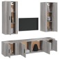 vidaXL 5-tlg. TV-Schrank-Set Grau Sonoma Holzwerkstoff vidaXL 5-tlg. TV-Schrank-Set Grau Sonoma Holzwerkstoff