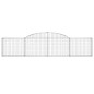 vidaXL Gabionen mit Hochbogen 13 Stk. 300x30x60/80 cm Verzinktes Eisen vidaXL Gabionen mit Hochbogen 13 Stk. 300x30x60/80 cm Verzinktes Eisen