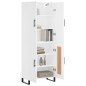 vidaXL Highboard Weiß 69,5x34x180 cm Holzwerkstoff vidaXL Highboard Weiß 69,5x34x180 cm Holzwerkstoff