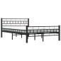 vidaXL Bettgestell Schwarz Stahl 120x200 cm vidaXL Bettgestell Schwarz Stahl 120x200 cm