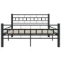 vidaXL Bettgestell Schwarz Stahl 120x200 cm vidaXL Bettgestell Schwarz Stahl 120x200 cm