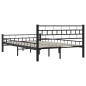 vidaXL Bettgestell Schwarz Stahl 120x200 cm vidaXL Bettgestell Schwarz Stahl 120x200 cm