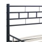 vidaXL Bettgestell Schwarz Stahl 120x200 cm vidaXL Bettgestell Schwarz Stahl 120x200 cm
