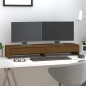 vidaXL Monitorständer Honigbraun 100x27x15 cm Massivholz Kiefer vidaXL Monitorständer Honigbraun 100x27x15 cm Massivholz Kiefer