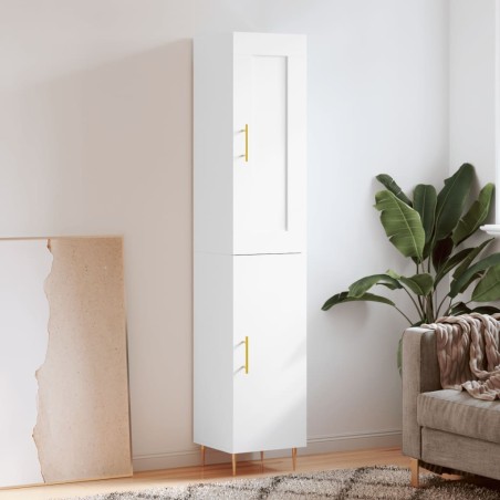 vidaXL Highboard Weiß 34,5x34x180 cm Holzwerkstoff