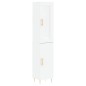 vidaXL Highboard Weiß 34,5x34x180 cm Holzwerkstoff vidaXL Highboard Weiß 34,5x34x180 cm Holzwerkstoff