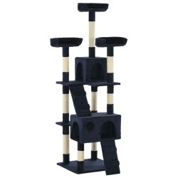vidaXL Katzen-Kratzbaum mit Sisal-Säulen 170 cm Blau 