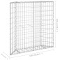 vidaXL Gabionen-Hochbeet Trapezform Verzinkter Stahl 100x20x100 cm vidaXL Gabionen-Hochbeet Trapezform Verzinkter Stahl 100x20x100 cm