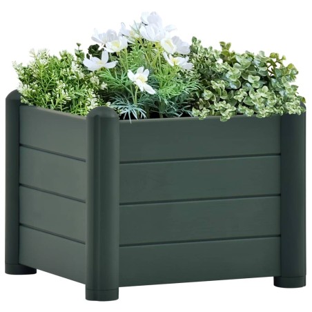 vidaXL Garten-Hochbeet PP Grün 43x43x35 cm