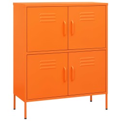 vidaXL Lagerschrank Orange 80x35x101,5 cm Stahl    