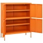 vidaXL Lagerschrank Orange 80x35x101,5 cm Stahl vidaXL Lagerschrank Orange 80x35x101,5 cm Stahl