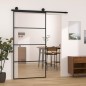vidaXL Schiebetür mit Beschlag 102,5x205 cm ESG-Glas & Aluminium vidaXL Schiebetür mit Beschlag 102,5x205 cm ESG-Glas & Aluminium