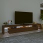 vidaXL TV-Schrank mit LED-Leuchten Braun Eichen-Optik 260x36,5x40 cm vidaXL TV-Schrank mit LED-Leuchten Braun Eichen-Optik 260x36,5x40 cm