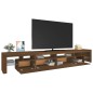 vidaXL TV-Schrank mit LED-Leuchten Braun Eichen-Optik 260x36,5x40 cm vidaXL TV-Schrank mit LED-Leuchten Braun Eichen-Optik 260x36,5x40 cm