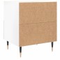 vidaXL Nachttisch Hochglanz-Weiß 40x35x47,5 cm Holzwerkstoff
