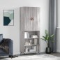 Highboard Grau Sonoma 69,5x34x180 cm Holzwerkstoff Highboard Grau Sonoma 69,5x34x180 cm Holzwerkstoff