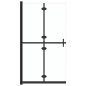 vidaXL Faltbare begehbare Duschwand Transparentes ESG Glas 120x190 cm vidaXL Faltbare begehbare Duschwand Transparentes ESG Glas 120x190 cm