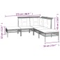 vidaXL 7-tlg. Garten-Lounge-Set mit Kissen Grau Poly Rattan vidaXL 7-tlg. Garten-Lounge-Set mit Kissen Grau Poly Rattan