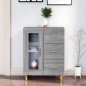 vidaXL Sideboard Grau Sonoma 69,5x34x90 cm Holzwerkstoff vidaXL Sideboard Grau Sonoma 69,5x34x90 cm Holzwerkstoff