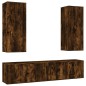 vidaXL 5-tlg. TV-Schrank-Set Räuchereiche Holzwerkstoff vidaXL 5-tlg. TV-Schrank-Set Räuchereiche Holzwerkstoff