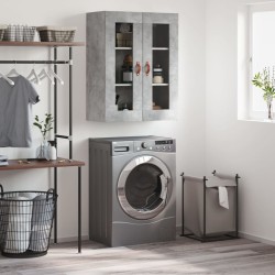 vidaXL Wandschrank Betongrau 69,5x34x90 cm