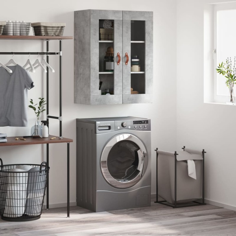 vidaXL Wandschrank Betongrau 69,5x34x90 cm vidaXL Wandschrank Betongrau 69,5x34x90 cm