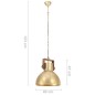 vidaXL Hängelampe Industriestil 25 W Messing Rund 40 cm E27 vidaXL Hängelampe Industriestil 25 W Messing Rund 40 cm E27