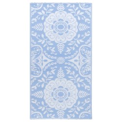 vidaXL Outdoor-Teppich Babyblau 160x230 cm PP