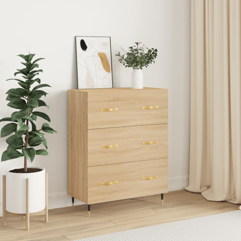 vidaXL Sideboard Sonoma-Eiche 69,5x34x90 cm Holzwerkstoff vidaXL Sideboard Sonoma-Eiche 69,5x34x90 cm Holzwerkstoff