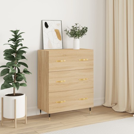 vidaXL Sideboard Sonoma-Eiche 69,5x34x90 cm Holzwerkstoff