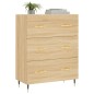 vidaXL Sideboard Sonoma-Eiche 69,5x34x90 cm Holzwerkstoff vidaXL Sideboard Sonoma-Eiche 69,5x34x90 cm Holzwerkstoff