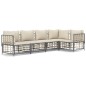 vidaXL 5-tlg. Garten-Lounge-Set mit Kissen Anthrazit Poly Rattan vidaXL 5-tlg. Garten-Lounge-Set mit Kissen Anthrazit Poly Rattan