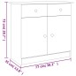 vidaXL Sideboard ALTA 77x35x73 cm Massivholz Kiefer vidaXL Sideboard ALTA 77x35x73 cm Massivholz Kiefer