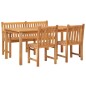 vidaXL 4-tlg. Garten-Essgruppe Massivholz Teak vidaXL 4-tlg. Garten-Essgruppe Massivholz Teak