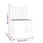 vidaXL 4-tlg. Garten-Essgruppe Massivholz Teak vidaXL 4-tlg. Garten-Essgruppe Massivholz Teak