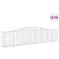 vidaXL Gabionen mit Hochbogen 25 Stk. 400x50x80/100cm Verzinktes Eisen vidaXL Gabionen mit Hochbogen 25 Stk. 400x50x80/100cm Verzinktes Eisen