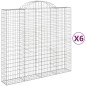 vidaXL Gabionen mit Hochbogen 6 Stk. 200x50x180/200cm Verzinktes Eisen vidaXL Gabionen mit Hochbogen 6 Stk. 200x50x180/200cm Verzinktes Eisen