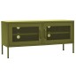 vidaXL TV-Schrank Olivgrün 105x35x50 cm Stahl vidaXL TV-Schrank Olivgrün 105x35x50 cm Stahl