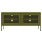 vidaXL TV-Schrank Olivgrün 105x35x50 cm Stahl vidaXL TV-Schrank Olivgrün 105x35x50 cm Stahl