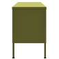 vidaXL TV-Schrank Olivgrün 105x35x50 cm Stahl vidaXL TV-Schrank Olivgrün 105x35x50 cm Stahl