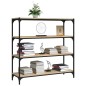 vidaXL Bücherregal Sonoma-Eiche 100x33x100 cm Holzwerkstoff und Stahl vidaXL Bücherregal Sonoma-Eiche 100x33x100 cm Holzwerkstoff und Stahl