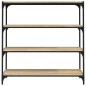 vidaXL Bücherregal Sonoma-Eiche 100x33x100 cm Holzwerkstoff und Stahl vidaXL Bücherregal Sonoma-Eiche 100x33x100 cm Holzwerkstoff und Stahl