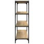 vidaXL Bücherregal Sonoma-Eiche 100x33x100 cm Holzwerkstoff und Stahl vidaXL Bücherregal Sonoma-Eiche 100x33x100 cm Holzwerkstoff und Stahl